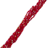 Red Faceted Crystal Beads 4mm