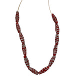 Red Feather African Trade Beads Antique