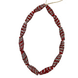 Red Feather African Trade Beads Antique