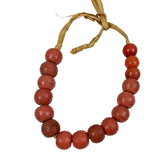 Antique Red Olombo African Trade Beads 14mm