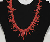 Native American Red Branch Coral Necklace
