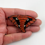 Lee Sands Red Sponge Coral Elephant Brooch