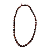 Red Tiger's Eye Gemstone Teardrop Beads