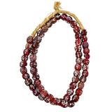 Antique Red Venetian Flower African Trade Bead Necklace