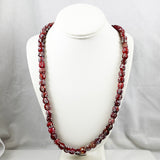 Antique Red & Blue Venetian Flower African Trade Bead Necklace