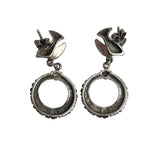 Sterling Silver Dove Earrings Signed REO
