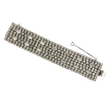 Wide Rhinestone Bracelet Vintage 1950's