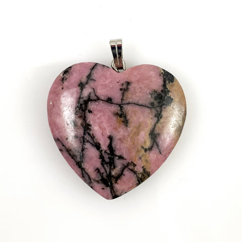 Rhodonite Gemstone Carved Pendant