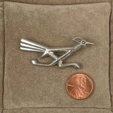 Francis Jones Roadrunner Silver Brooch Vintage