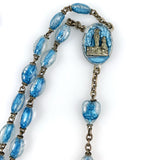 Brevet Blue Italian Rosary Vintage