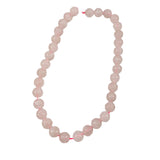 Rose Quartz Gemstone Carved Floral Beads
