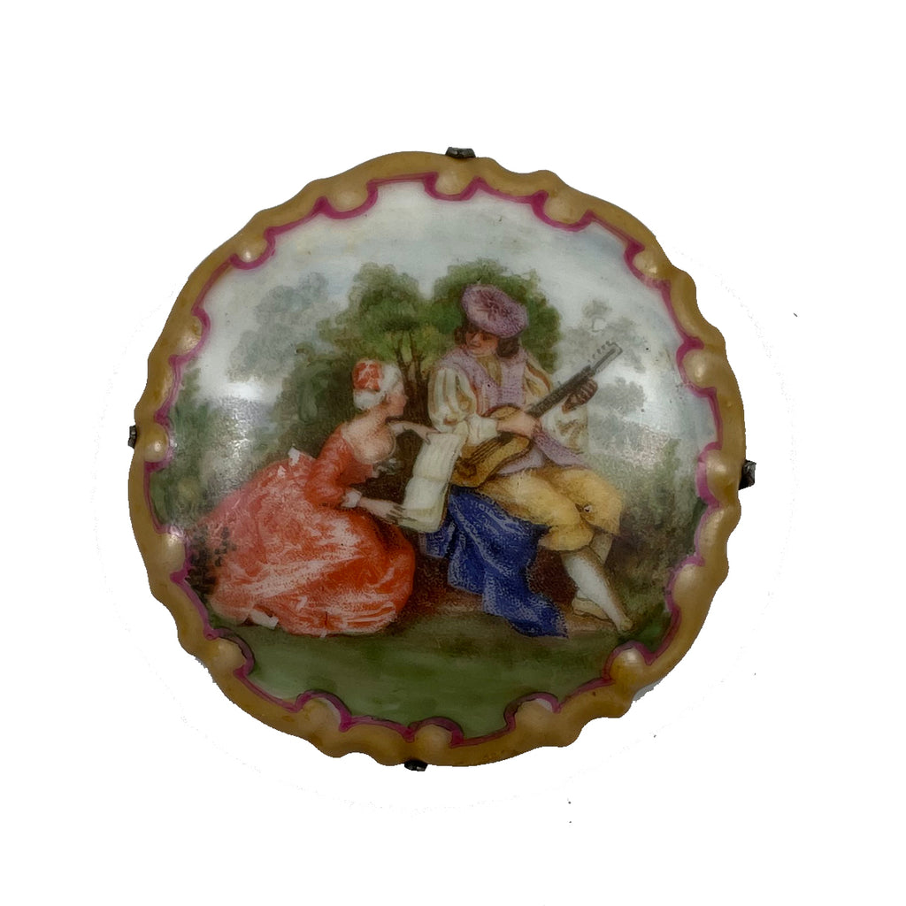 Rosenthal Porcelain Brooch Vintage