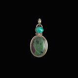 sterling gemstone pendant vintaage