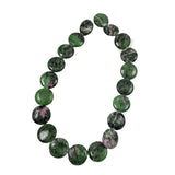 Ruby Zoisite Coin Beads 20mm