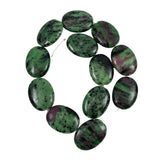 Ruby Zoisite Oval Beads 29mm