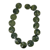 Russian Serpentine Large Ruffled Coin Beads