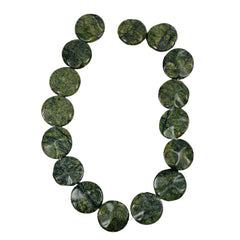 Russian Serpentine Large Ruffled Coin Beads