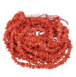 Italian Salmon Orange Coral Chip Strands