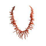 Salmon Pink Branch Coral Vintage Necklace Long 20 inches