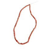 Salmon Pink Coral Carved Tulip Flower Beads Strands