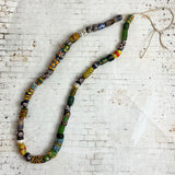 African Sandcast Mixed Trade Beads Necklace