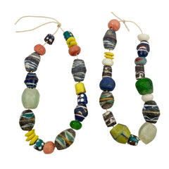 African Sandcast Glass Bead Mixes Vintage