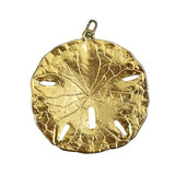 Gold Plated Sand Dollar Pendant Back