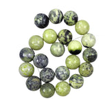 Large Serpentine 18mm Round Beads New Jade
