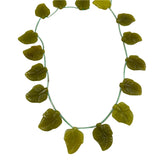 Serpentine New Jade Green Leaf Beads