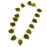 Serpentine New Jade Green Leaf Beads