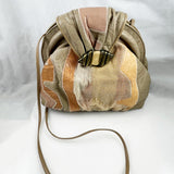 Sharif Tan Leather Hand Bag Purse Vintage