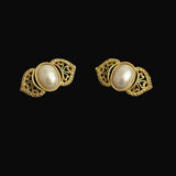 Gold & Pearl Vintage Shoe Clips 1950's
