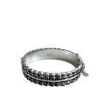 West Germany Mid Century Silver Bangle Bracelet
