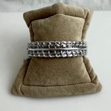 West German Mid Century Silver Bangle Bracelet