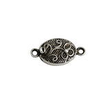 Chinese Floral Silver Box Clasp