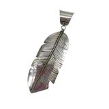 Large Sterling Silver Leaf Pendant by Joan Slifka