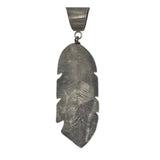 Large Sterling Silver Leaf Pendant by Joan Slifka