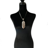 Large Sterling Silver Leaf Pendant by Joan Slifka