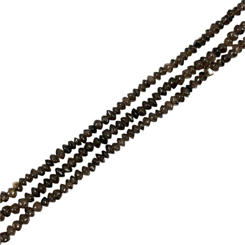 Smoky Quartz Rondelle Beads Gemstones 4-5mm