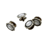 Art Deco Mother of Pearl Snap Cuff Links