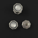 Art Deco Mother of Pearl Snap Cuff Links
