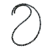 Snowflake Obsidian 4mm Round Beads