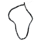 Snowflake Obsidian gemstone Rectangle Beads
