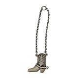 Sterling Silver Cowboy Boot Pendant on Chain