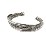 Sterling Silver Mesh Cuff Bracelet