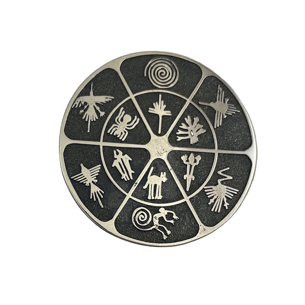 Dellapina Sterling  Brooch & Pendant Signed Vintage Peru