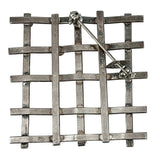 Mexican Sterling Silver Modernist Brooch- Vintage
