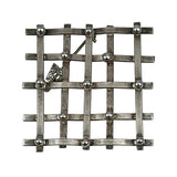 Mexican Sterling Silver Modernist Brooch- Vintage