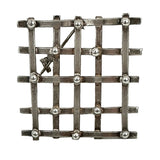 Mexican Sterling Silver Modernist Brooch- Vintage