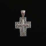 Sterling Marcasite Cross Pendant